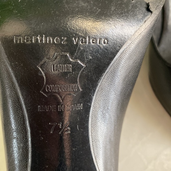 Martinez Valero peep toe heel with buckle - Picture 7 of 8